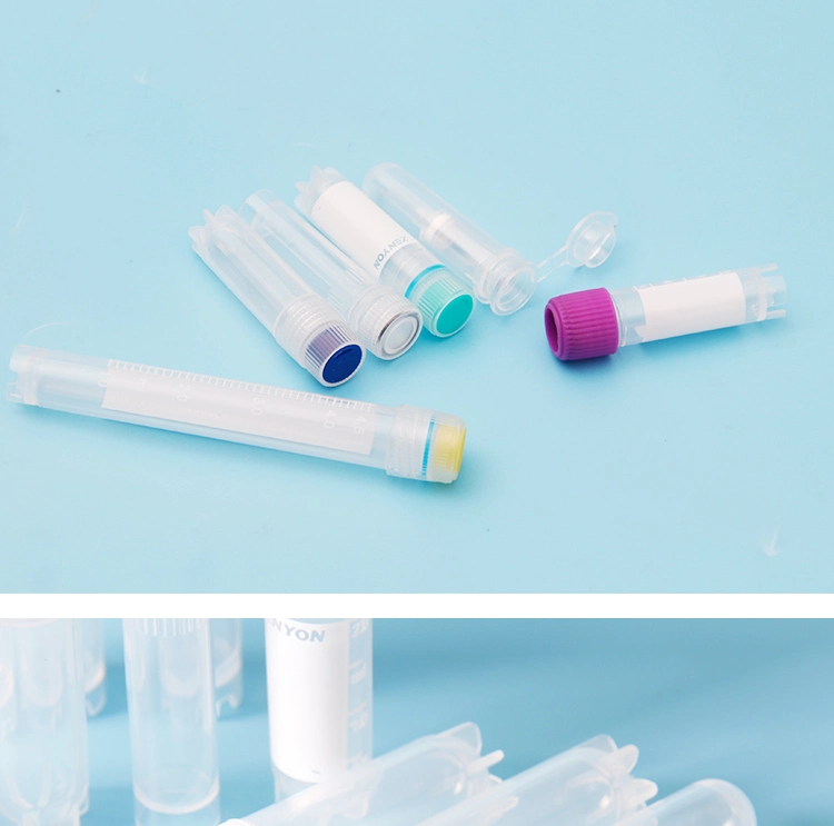 Disposable Plastic Freezing Cryovials Cryogenic Vials Cryo Tubes with Cap