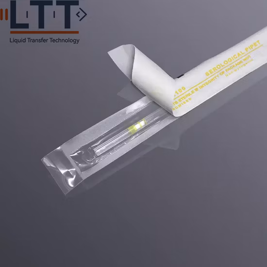 Pipetas sorológicas de laboratório de várias capacidades usadas para transferir grandes quantidades de líquido